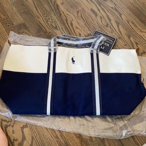 Polo white/blue duffle